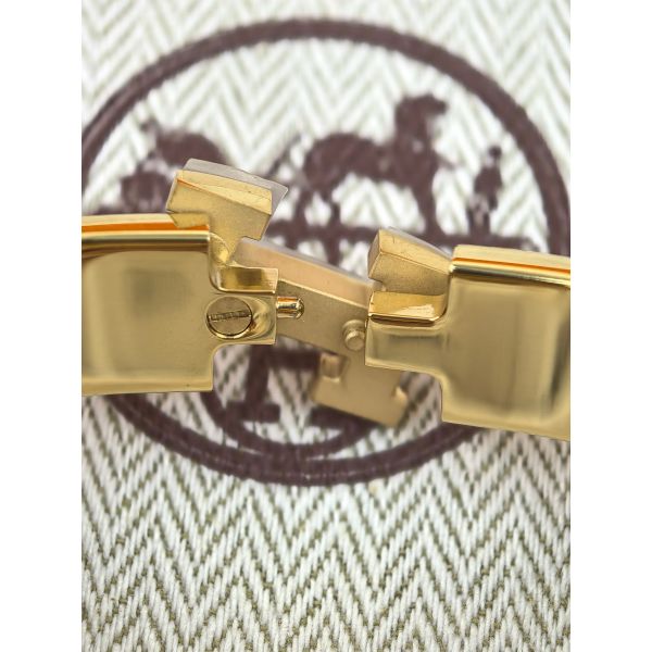 HERM Enamel Green Enamel Clic H Bracelet