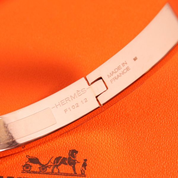 HERM Orange Mini Clic Kelly Bracelet