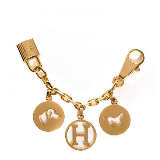 HERM Gold Breloque Bag Charm